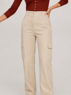 Wilfred Free Modern Cargo Pant Size 6 Cream